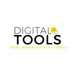 black and yellow simple digital marketing logo